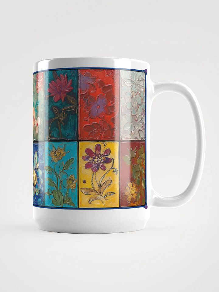 Floral Collage Tile Mug 15oz product image (1)
