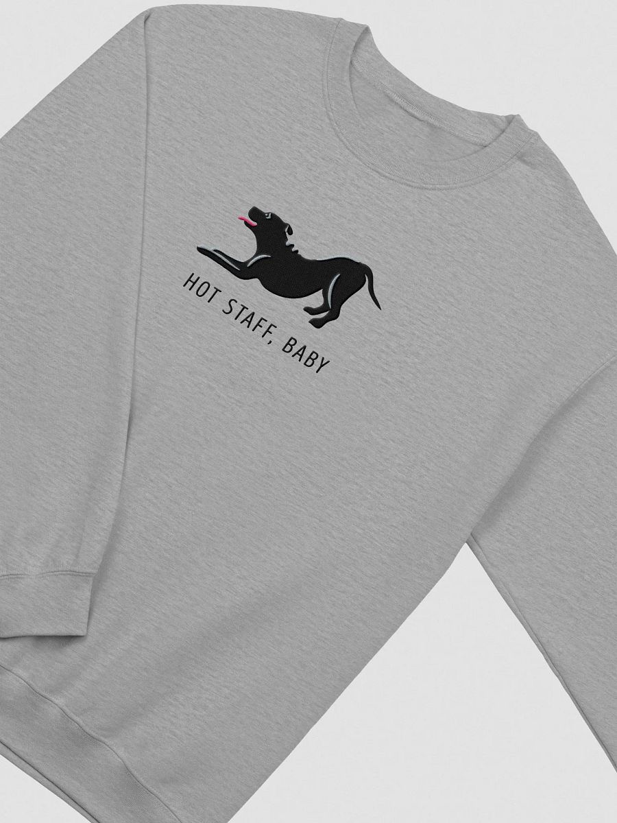 Hot Staff, Baby Sweatshirt (Embroidered) of a Staffordshire Terrier(Black) product image (5)