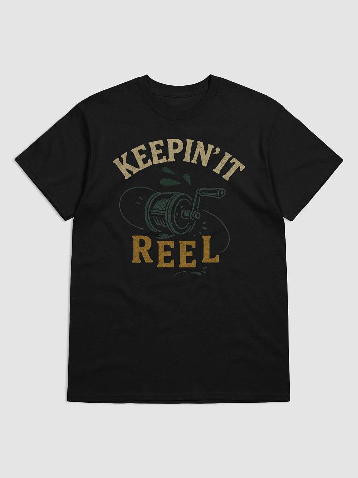 Keepin' It Reel Vintage Fishing T-Shirt – Funny Retro Angler Humor Tee product image (3)