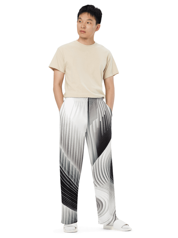 Men's Stream-White-5 Print Pants product image (2)