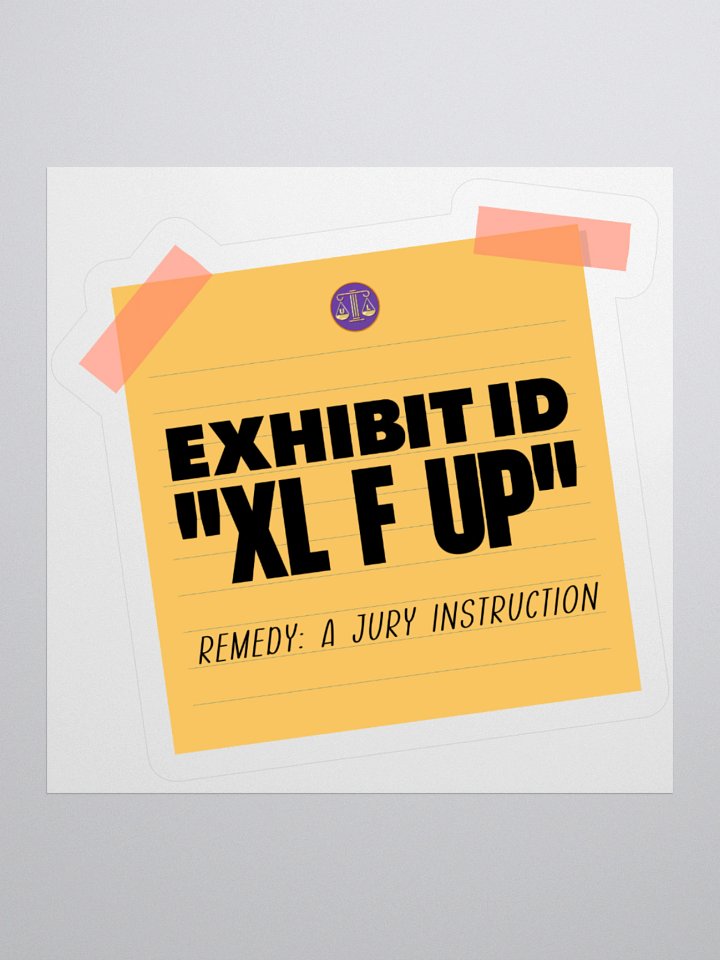 Error in Court ...sticker product image (1)