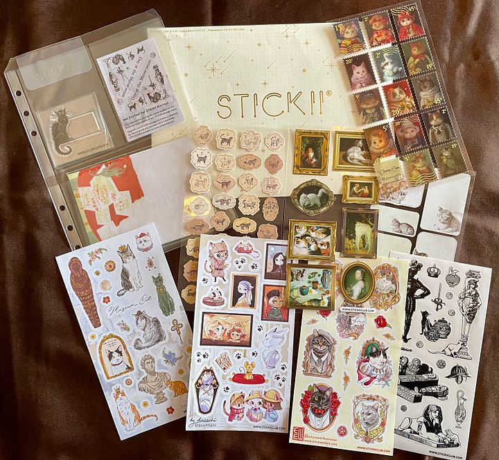 “Day at the Meow-seum” Sticker Pack product image (1)