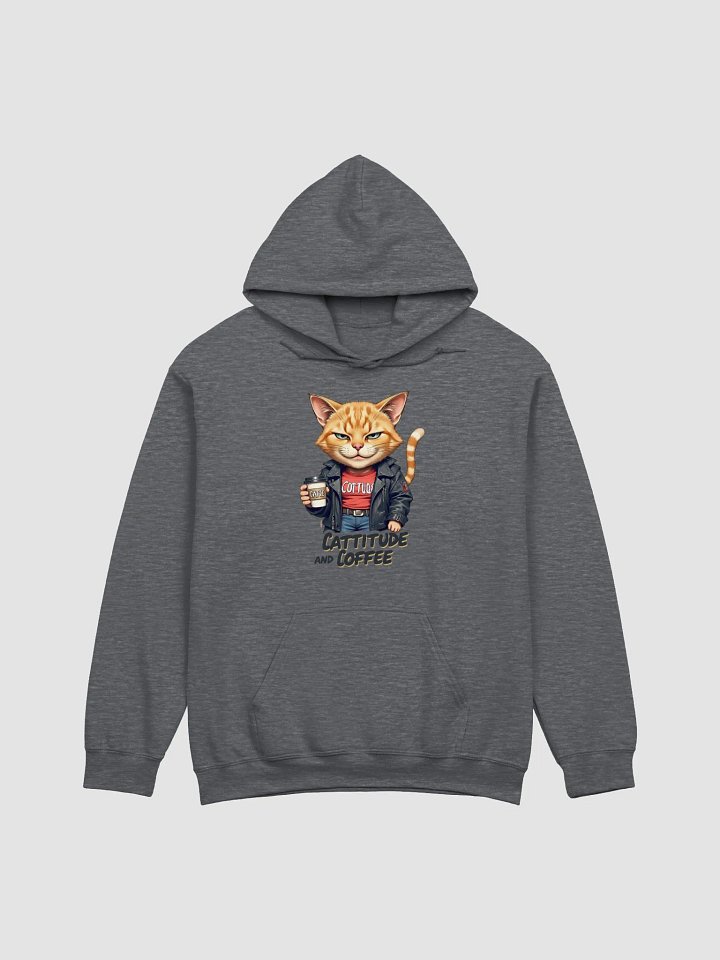 Cattitude and Coffee Hoodie product image (11)