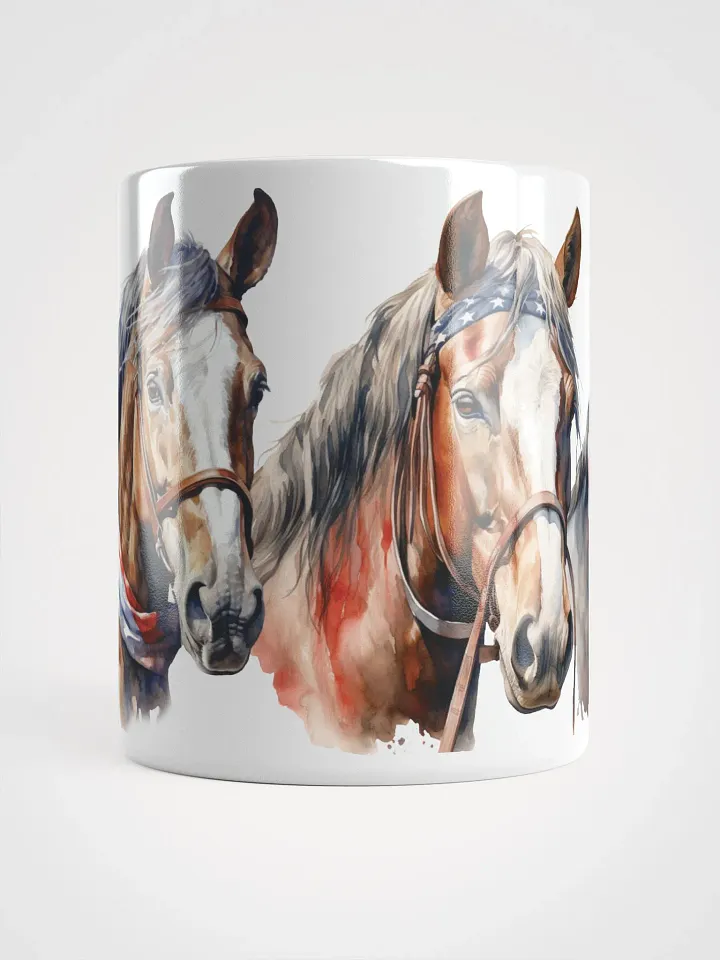 Patriotic American Horses Mug product image (2)