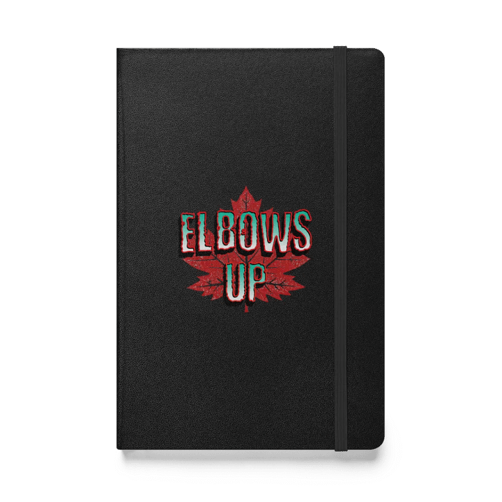 Elbows Up Maple Leaf Hardcover Bound Notebook product image (1)