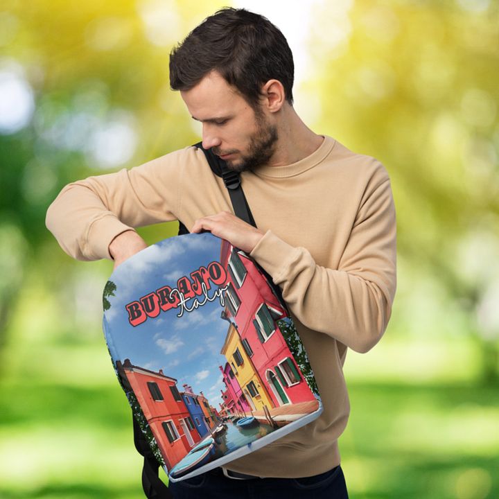 Burano Italy All Over Print Backpack product image (1)