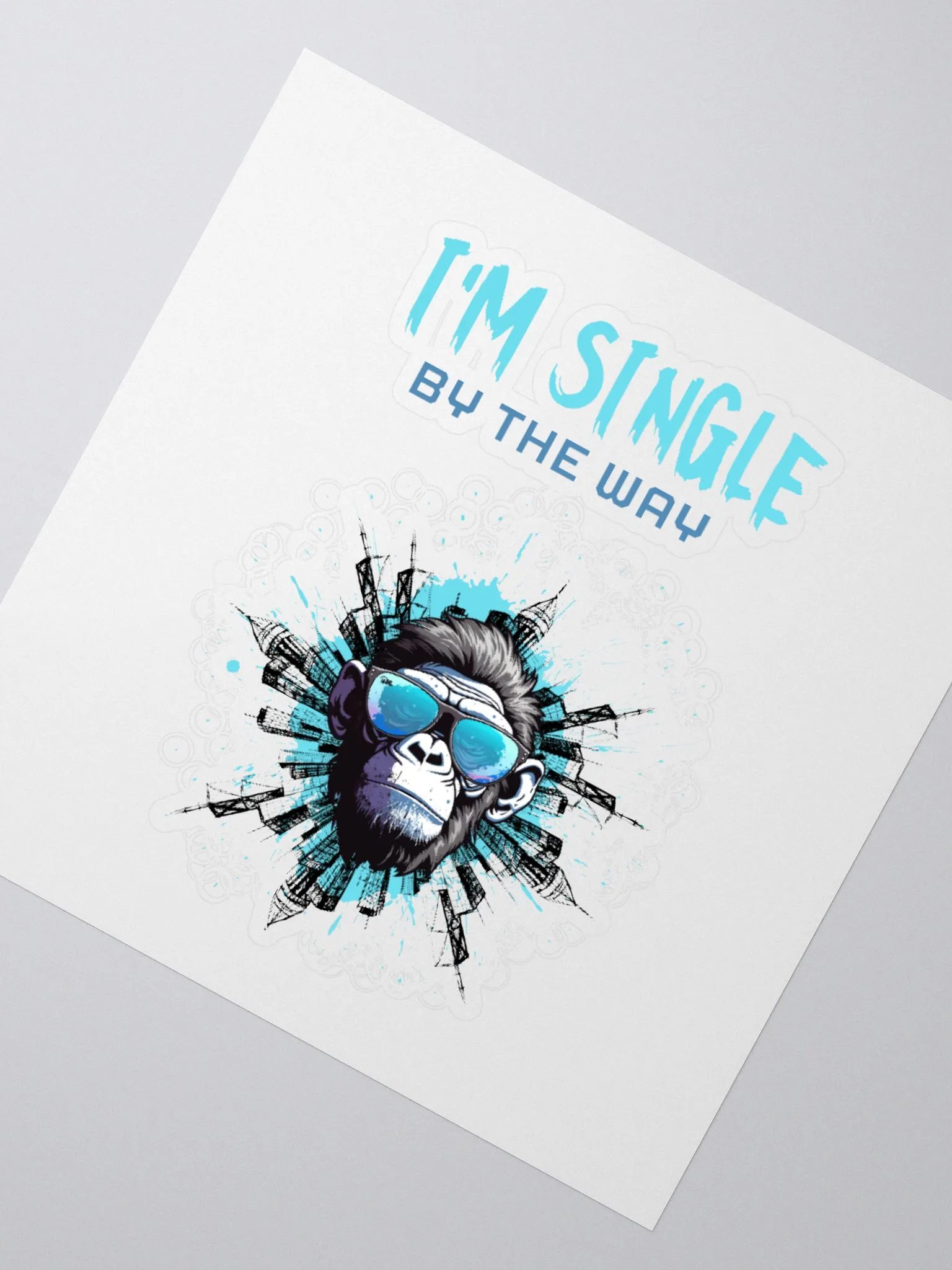 I'm single by the way Kiss Cut Stickers product image (7)