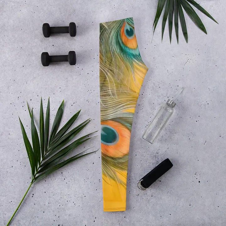 Peacock Feathers Paradise Leggings product image (2)
