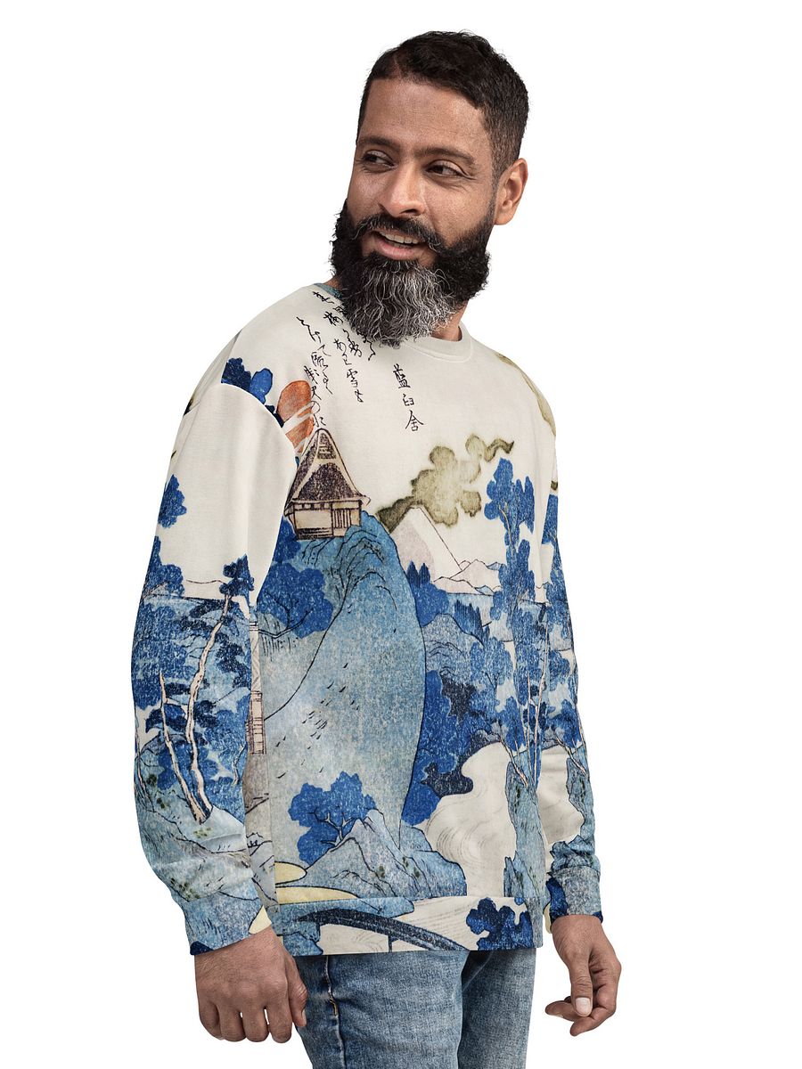 Fuji no Yukei All-Over Print Recycled Unisex Sweatshirt product image (8)