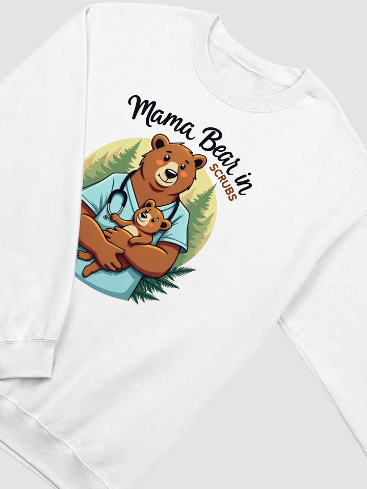 Mama nurse Bear in Scrubs Crewneck Sweatshirt product image (12)