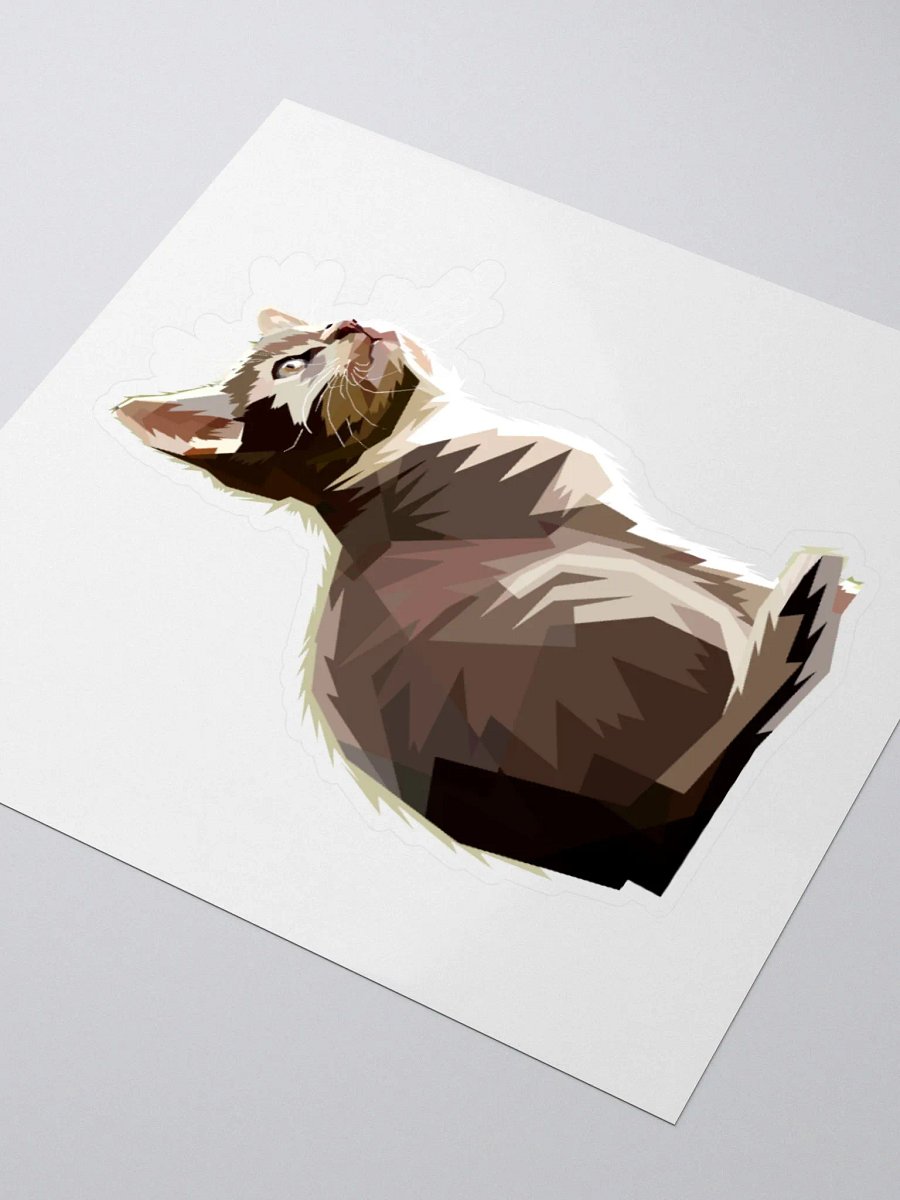 Geometric Black Cat Kiss Cut Stickers product image (3)