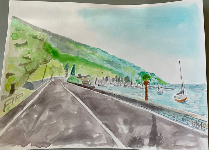 Road along Lago di Garda, Northern Italy product image (1)