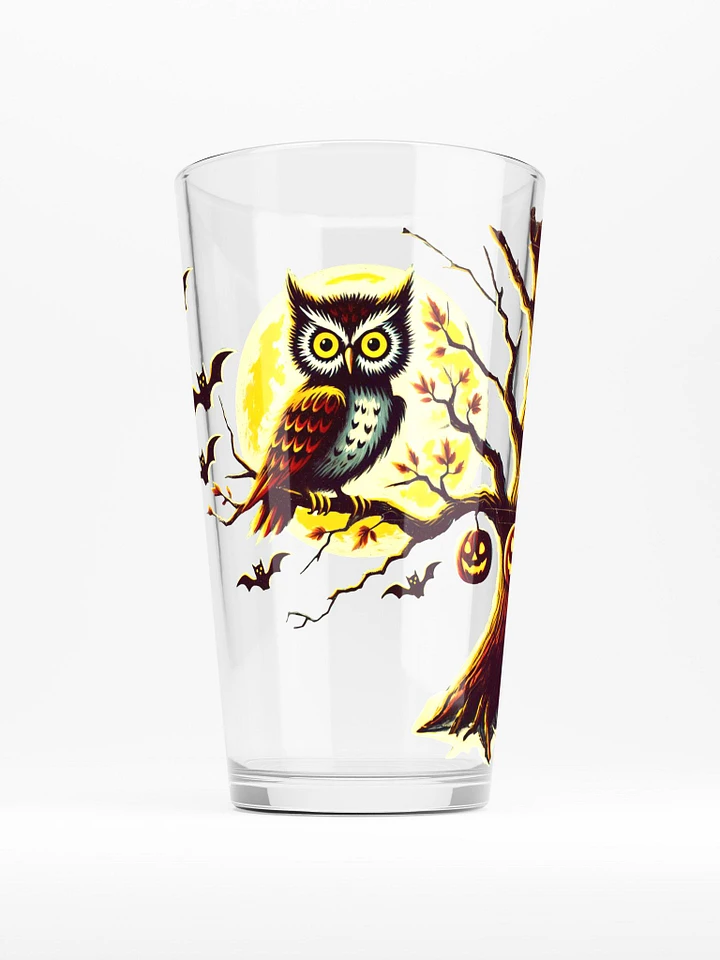 Owl Full Moon 16 oz Glass - Spooky Glassware product image (1)