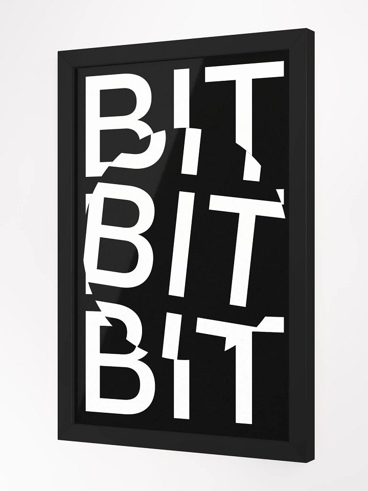 BIT COIN POSTER (BLACK) [framed] product image (3)