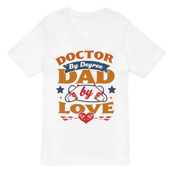 Doctor by Degree, Dad by Love V-Neck Tee product image (6)