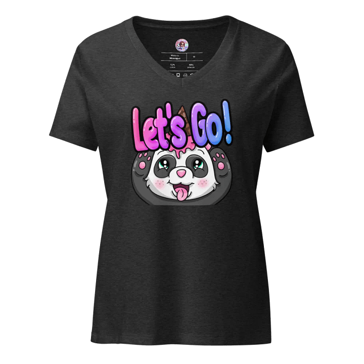 Let's Go Panda V-Neck Shirt product image (3)
