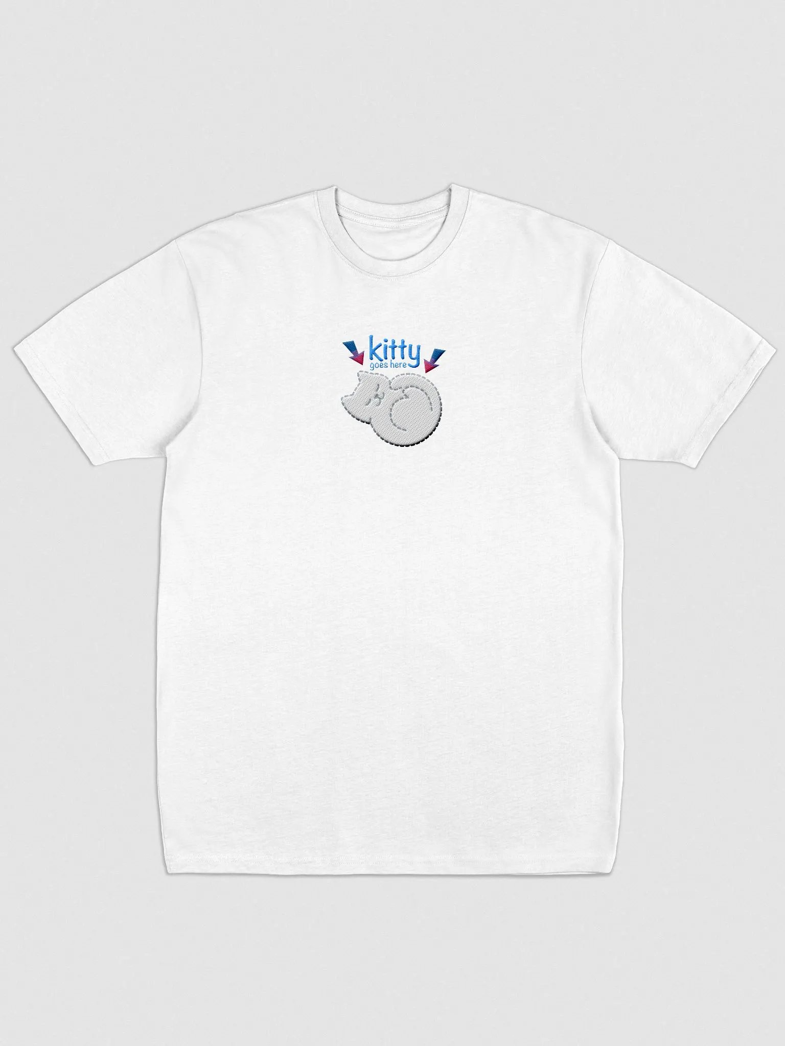 KITTY goes HERE! • men's premium heavyweight tee by Cotton Heritage product image (2)