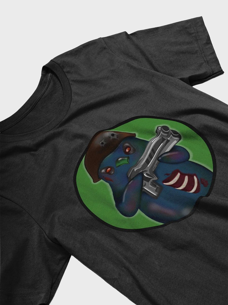 Menacing Bird Gunner T-Shirt Logo Color Green product image (3)