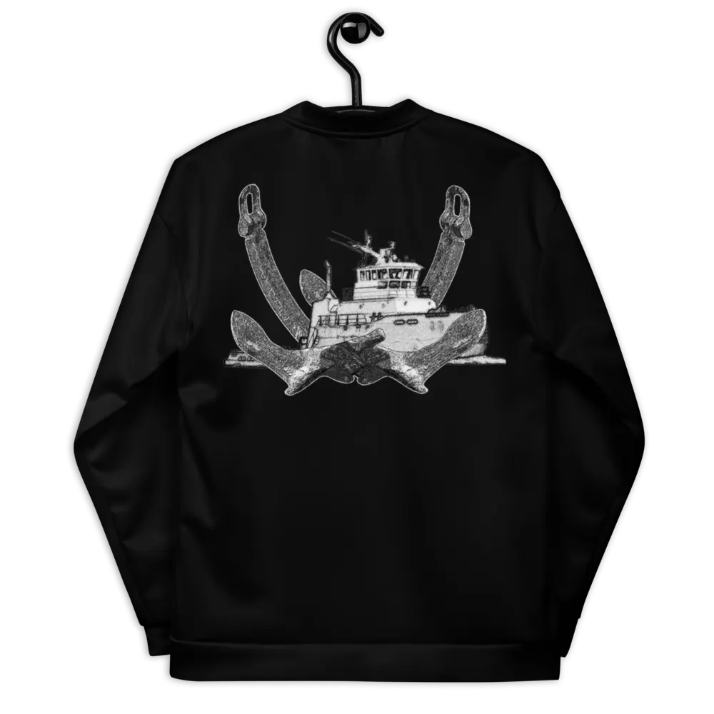 Twin Anchor Titan tug Black Bomber Jacket product image (8)