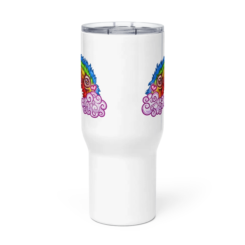 Gay Wrath Rainbow Travel Mug (With Handle) product image (2)
