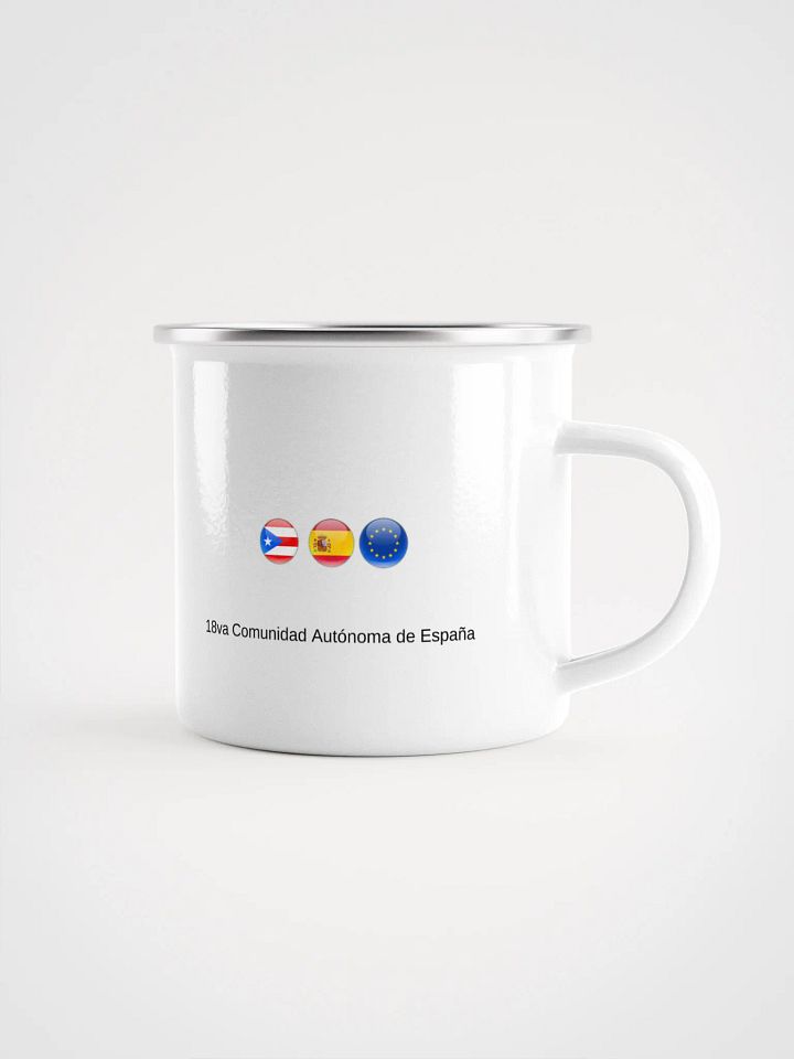 Taza esmaltada - Viva España Madre Patria y Puerto Rico español product image (2)