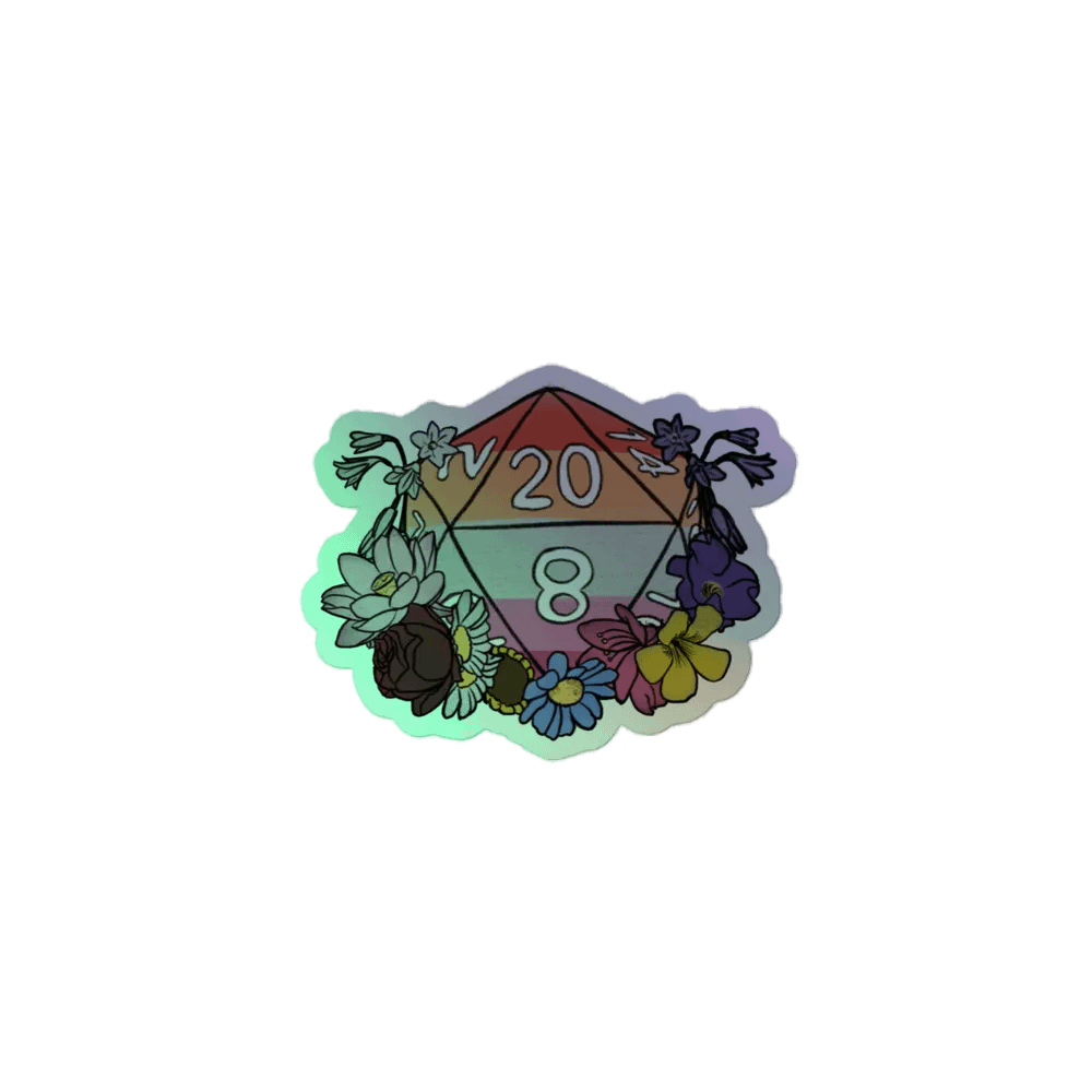 DnD Inspired Pride - Sticker - Lesbian Holo product image (1)