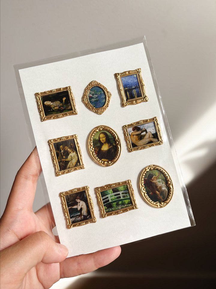 PREORDER Stolen Art 1 Full Handmade Sticker Sheet- Pack of 9 product image (1)