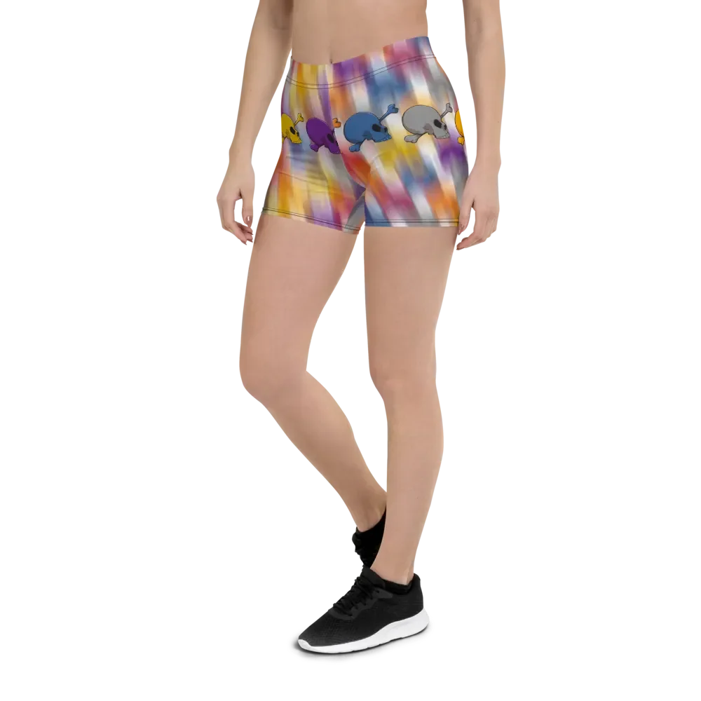 Whimsical Skulls All-Over Print Shorts product image (5)