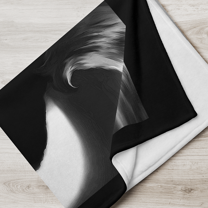 Howling Wolf Moonlit Throw Blanket product image (7)