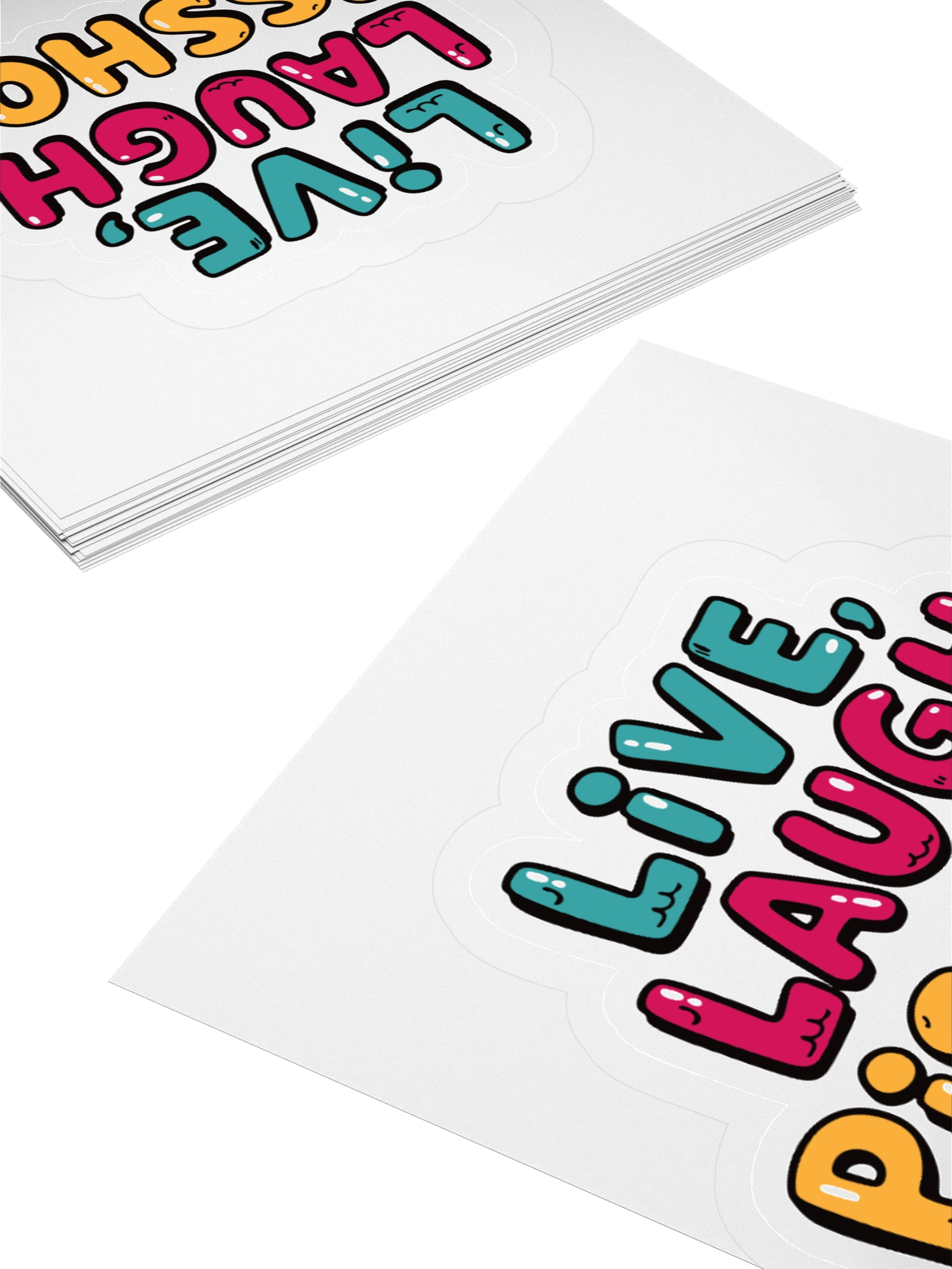 Live, Laugh, Pisshole Kiss Cut Stickers product image (11)