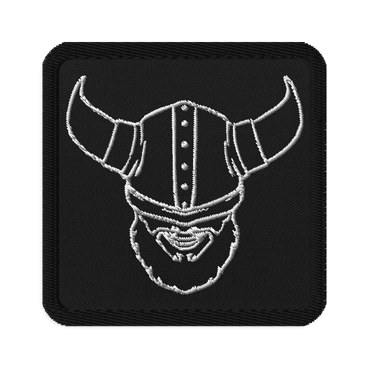 Monochrome Dark Mode Viking Patch product image (1)
