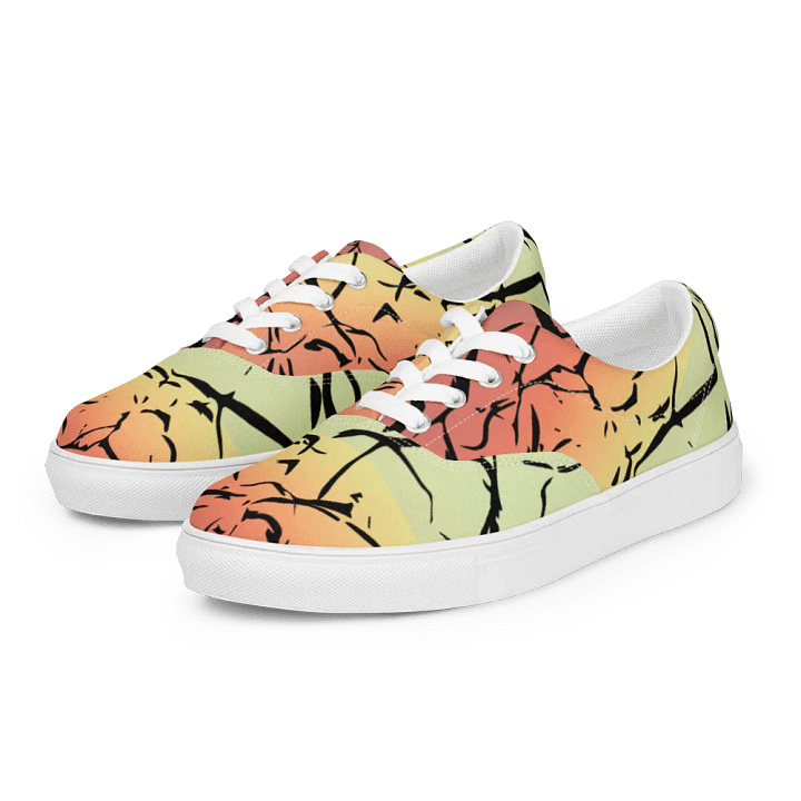 0range-Green Enigma/Women's Lace-Up Canvas Shoes by Allcolor product image (2)