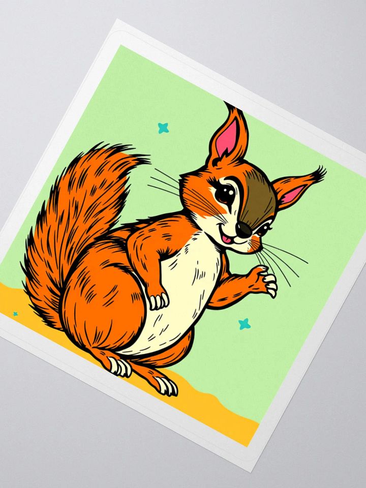 Smiling Squirrel Kiss Cut Stickers product image (7)