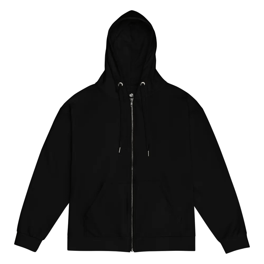 Ethereal Petals Unisex Black Zip Hoodie product image (4)