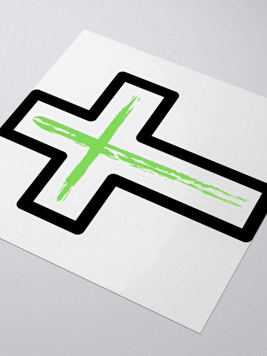 Green Cross With Boarder Sticker product image (3)