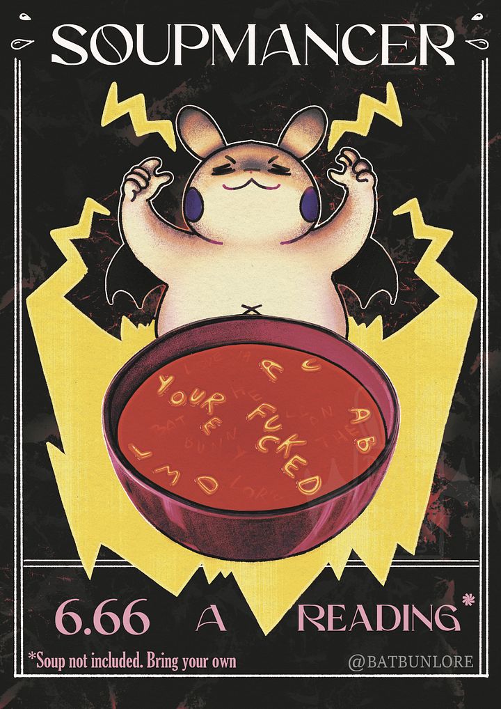 Soupmancer Batbunny Print product image (1)
