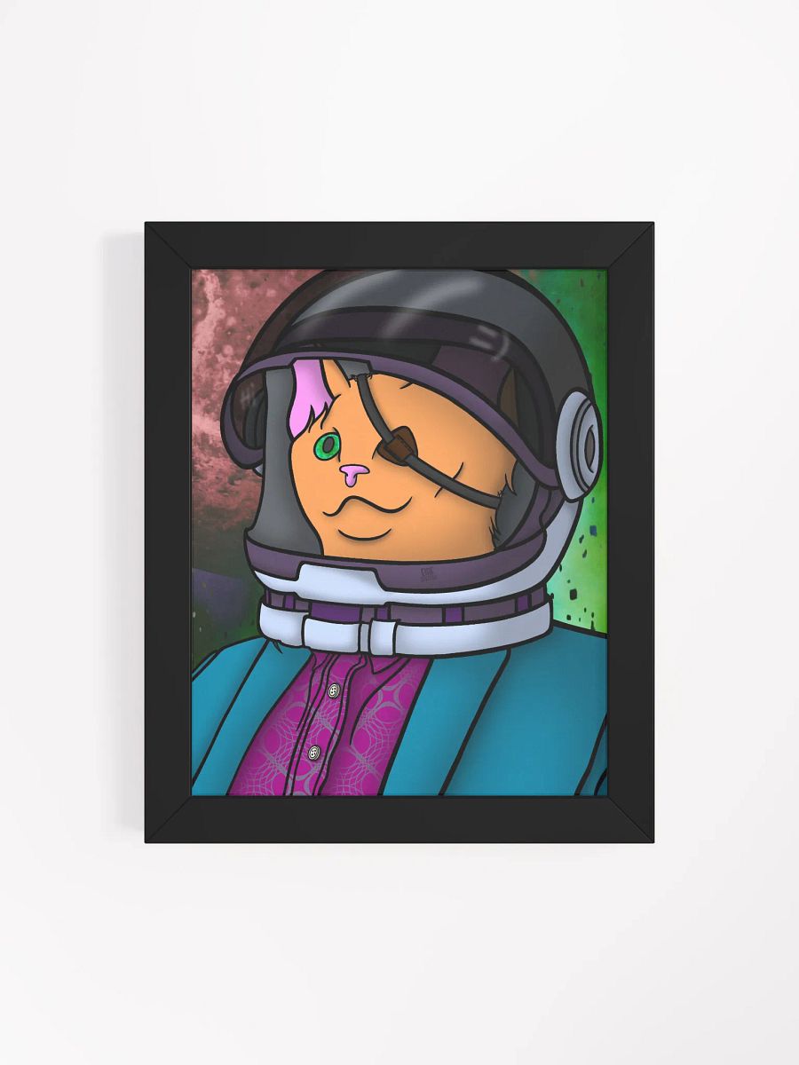 Astronaut kitty framed poster product image (4)