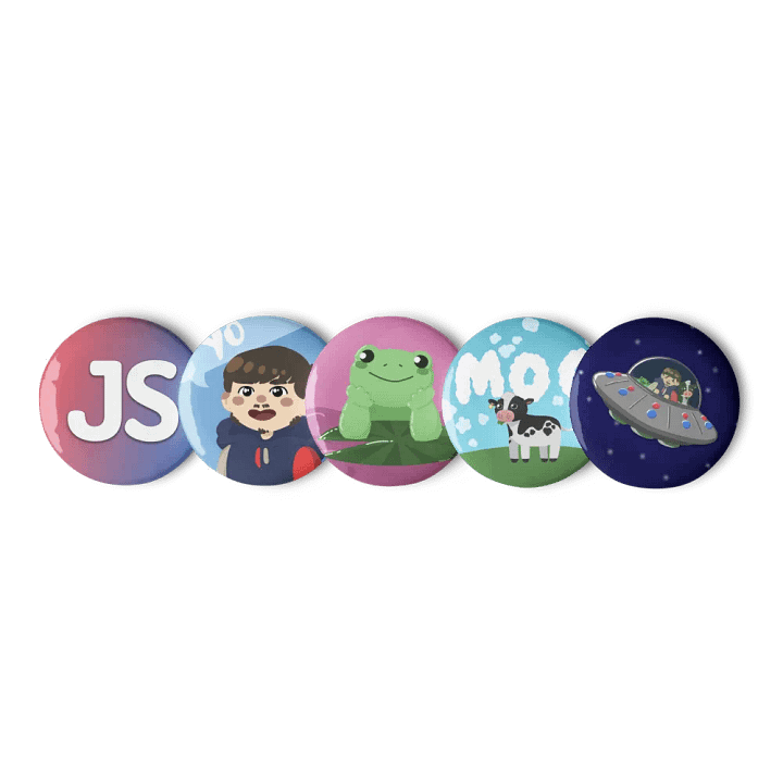The JacobStreams Pin Badge Set product image (2)
