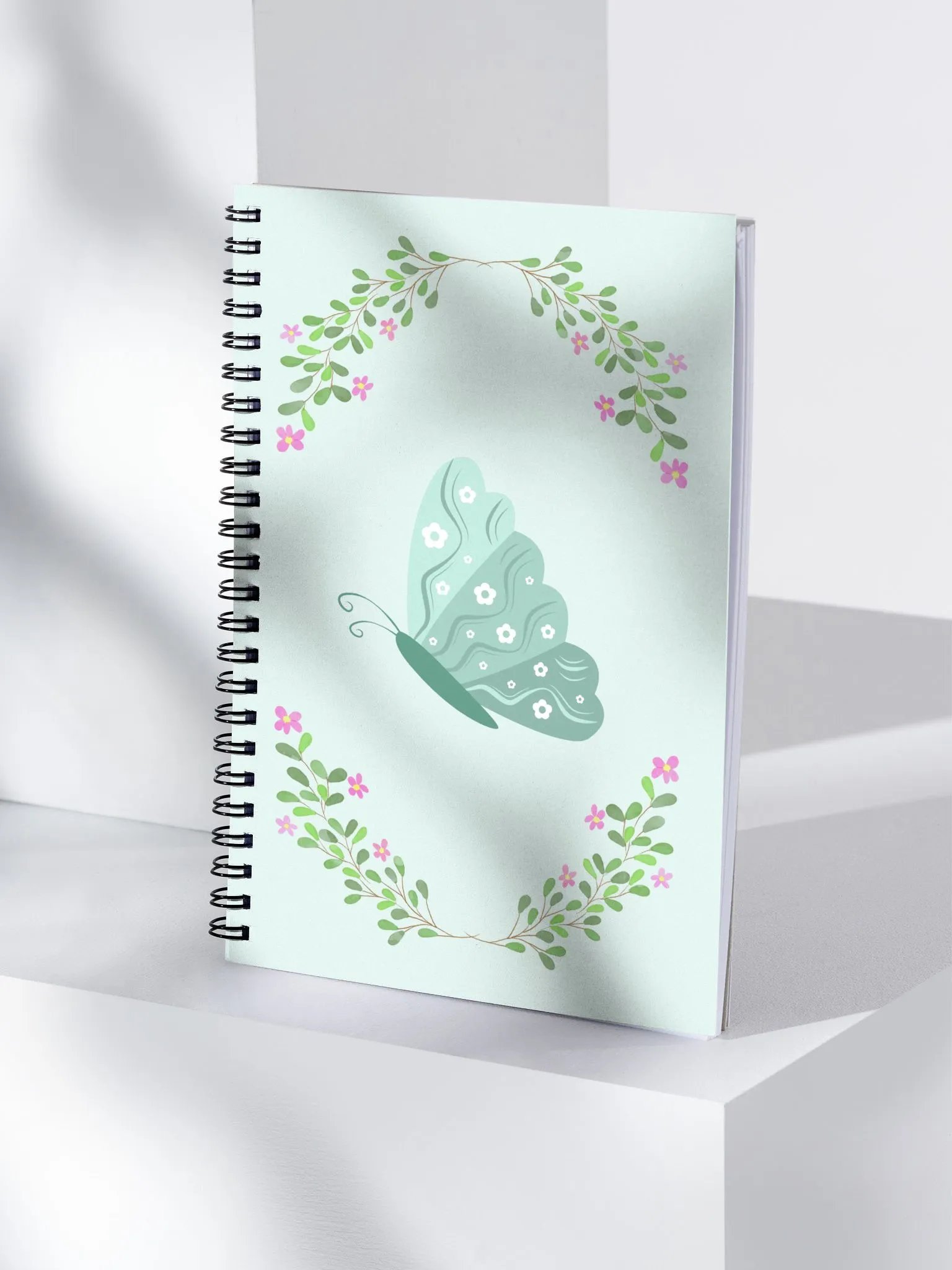 Fluttering Blooms Spiral Notebook product image (4)