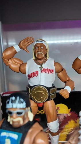 Hulk Hogan tribute shelf is now complete…. Until another one comes out. lol. I know its almost been a month, but this one sti...
