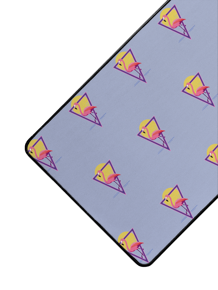 Desk Mat - Retrowave Pink Flamingo Pattern product image (2)