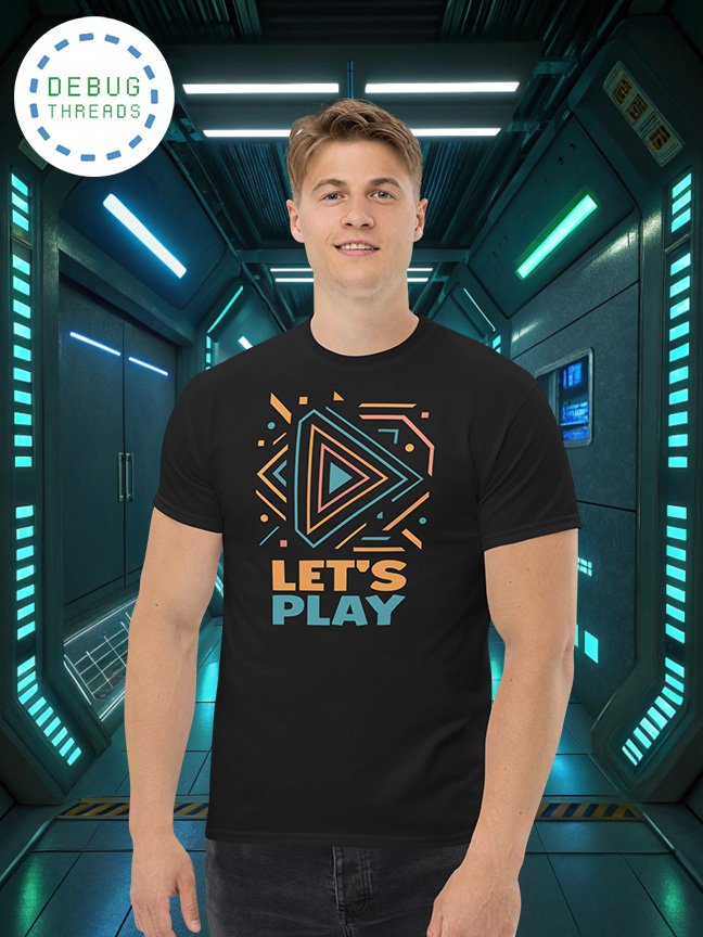 Dynamic Gaming Play Button "Let's Play" T-Shirt product image (1)