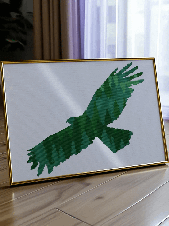 Green Eagle Tree Silhouette product image (2)