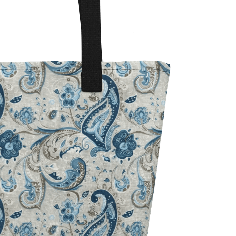 Blue Serenade Paisley Tote Bag product image (3)