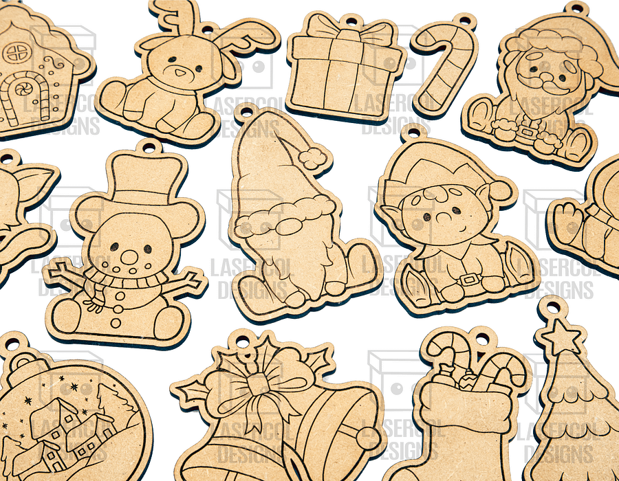 Christmas Ornaments - Laser Cut Files product image (7)
