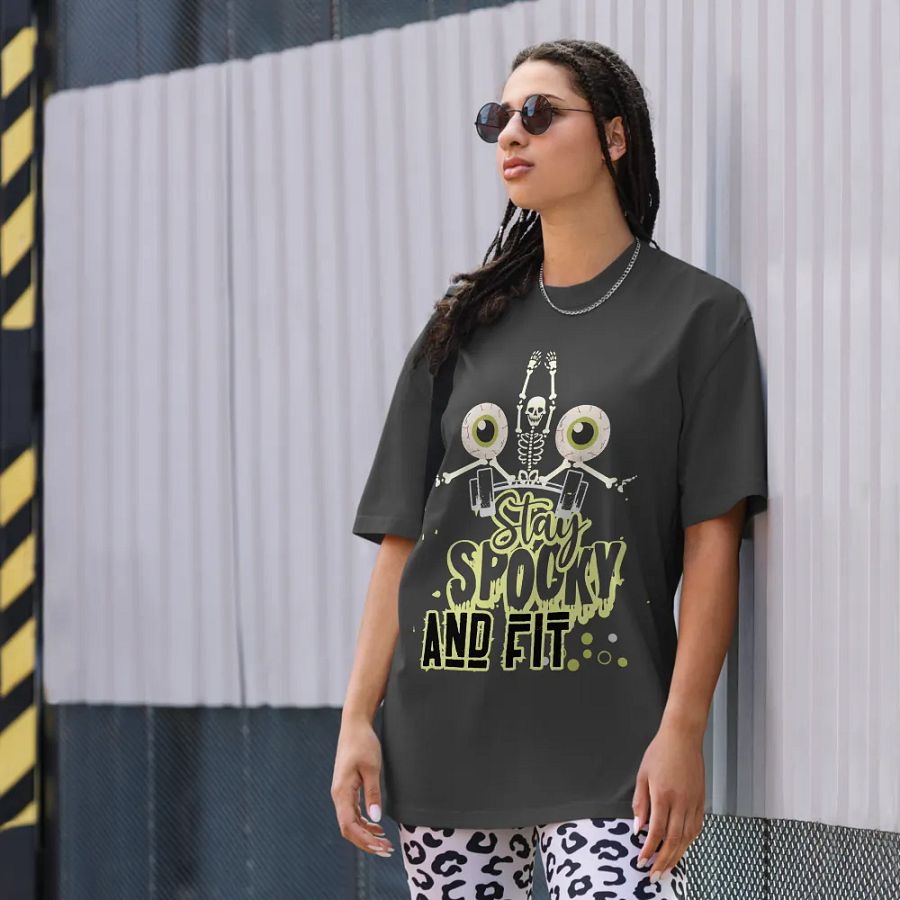 Stay spooky and fit unisex t-shirt product image (5)