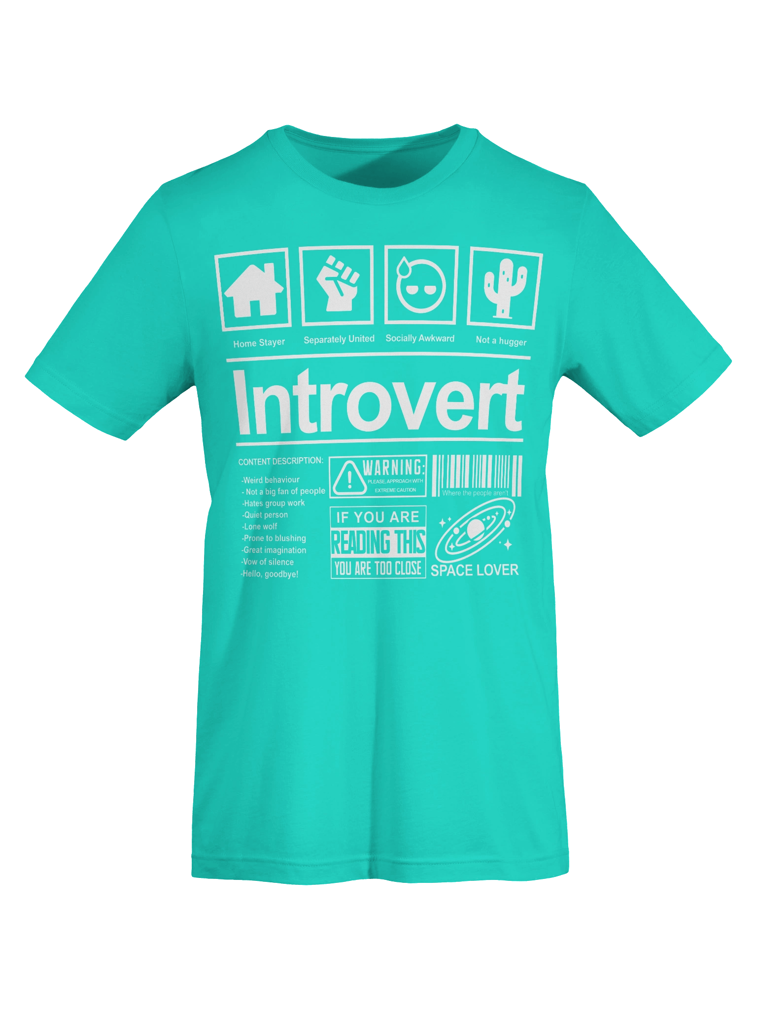 Introvert’s Warning Label Tee product image (79)