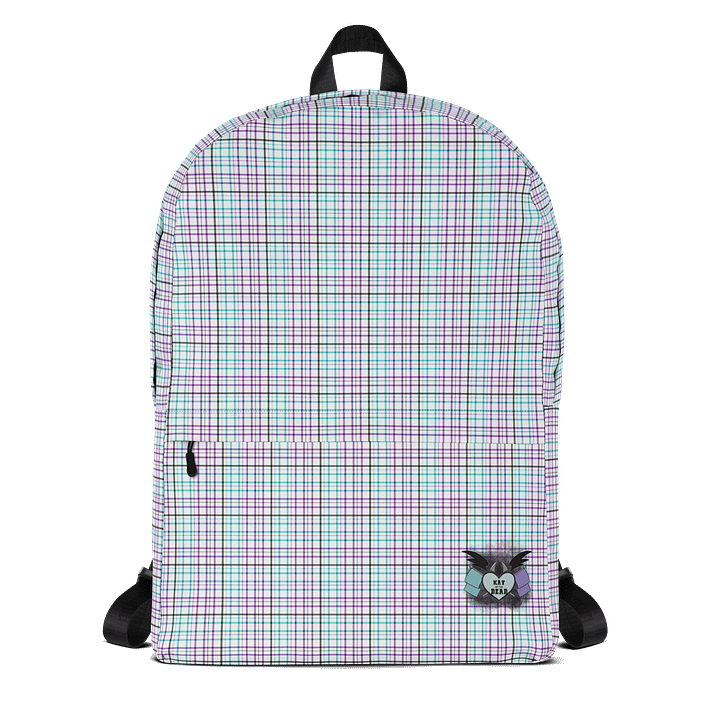 White Plaid Backpack product image (1)