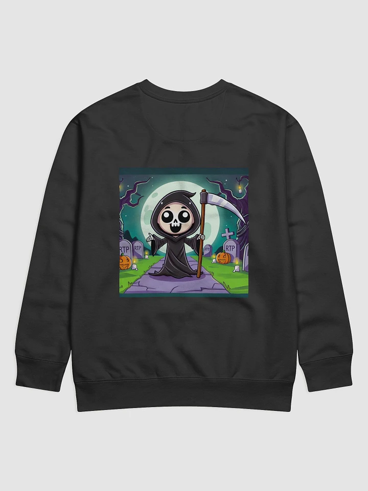 Chibi Grim Reaper Long Sleeve Shirt – Delightfully Dark product image (2)