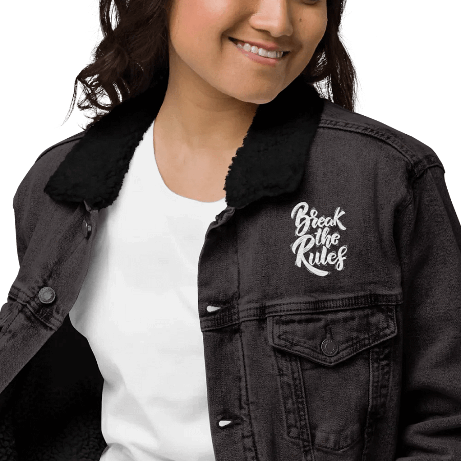 BREAK - Cosmic Symbol Unisex Denim Jacket product image (9)